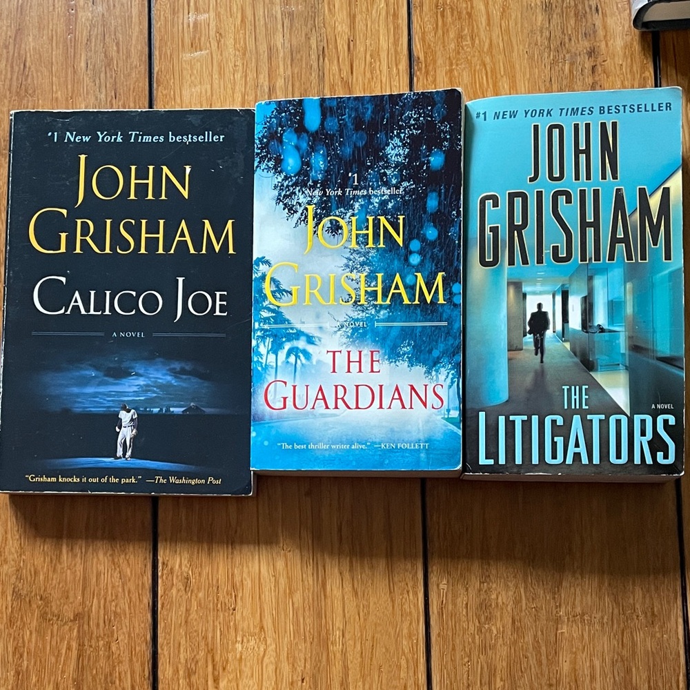 John Grisham 3 Paperback - Calico Joe The Guardians The Litigators